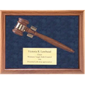 Walnut Shadow Box Gavel Award (9"x11")